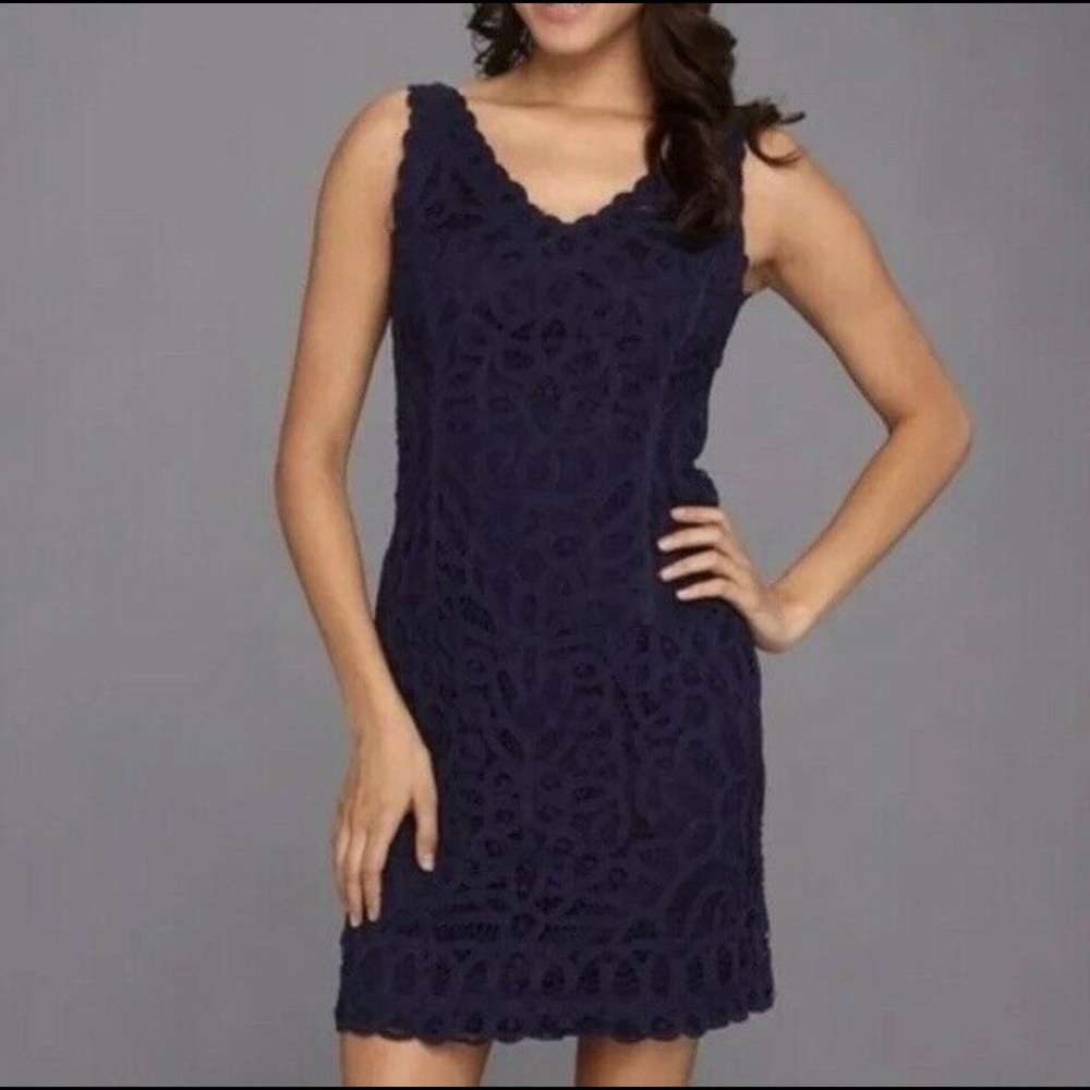Lilly Pulitzer Navy Lace Dress